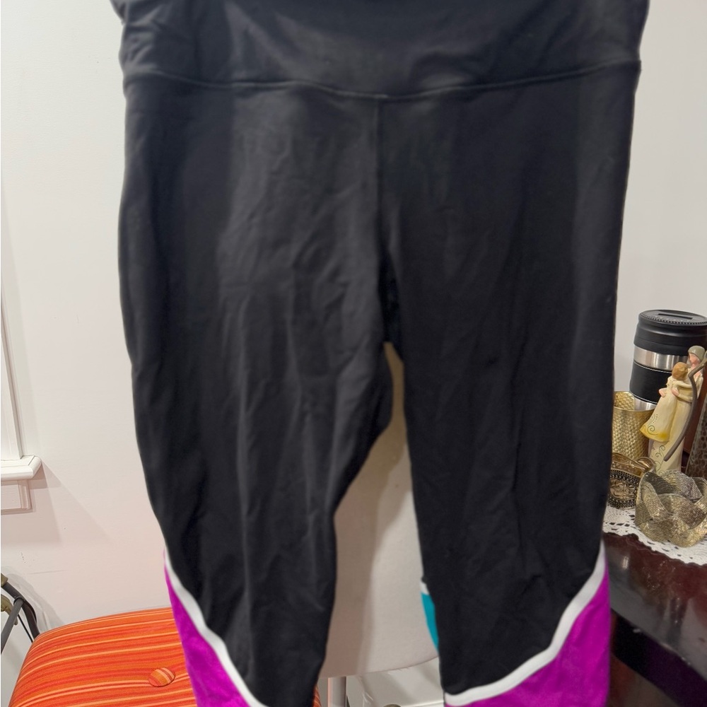 Colorful Athletic Capri Leggings